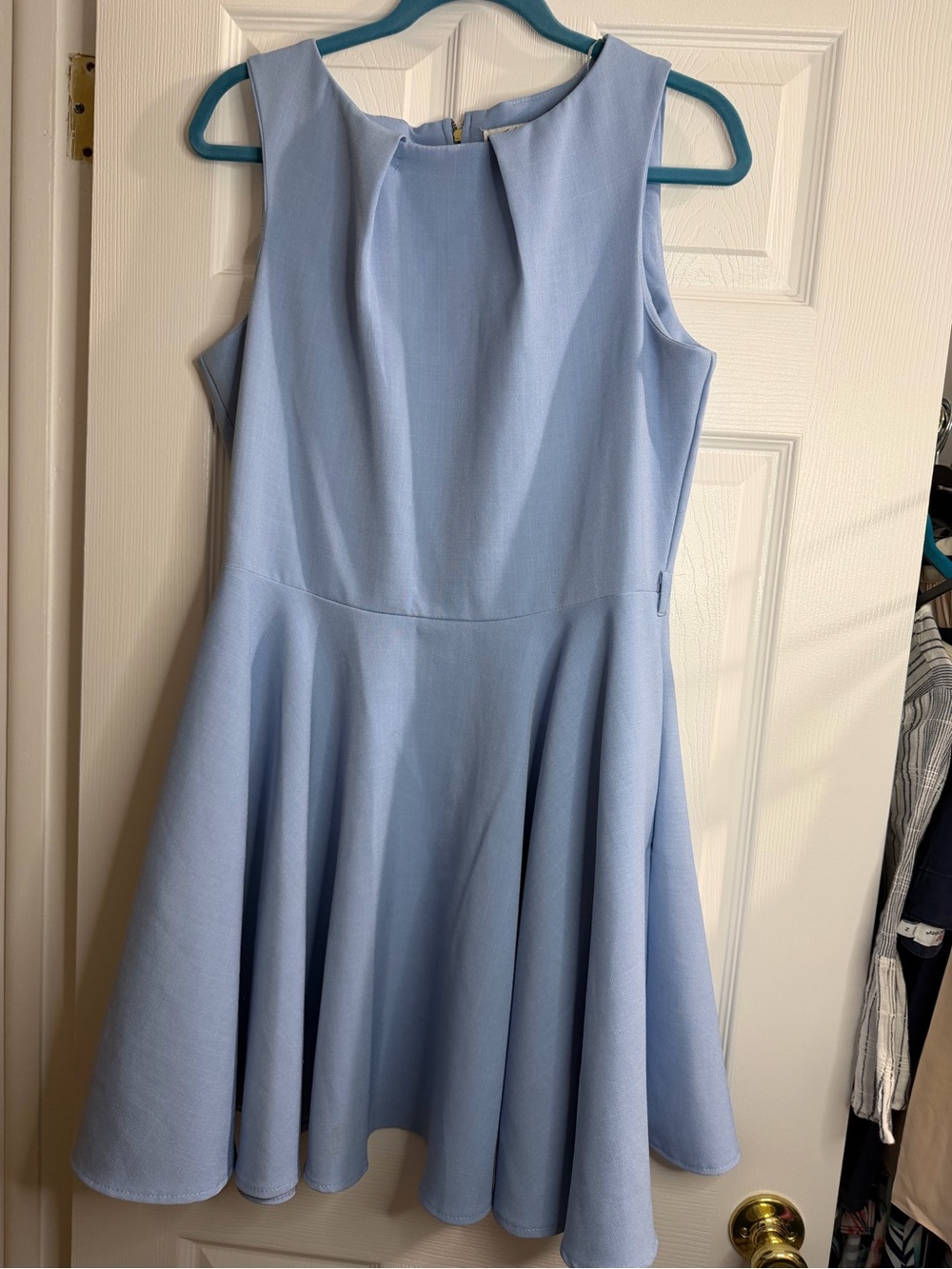 Closet Pale Blue Sleeveless Dress